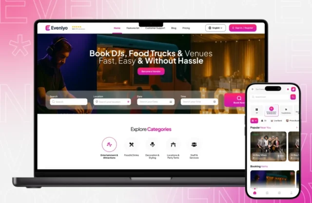 Evenlyo SaaS Platform | Multi Vendor Event Rental CRM & CMS Evenlyo SaaS Platform | Multi Vendor Event Rental CRM & CMS