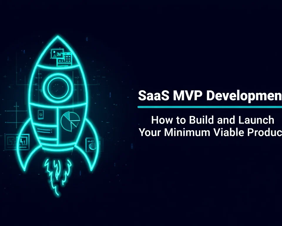 SaaS MVP Thumbnail _ Neon Blueprint